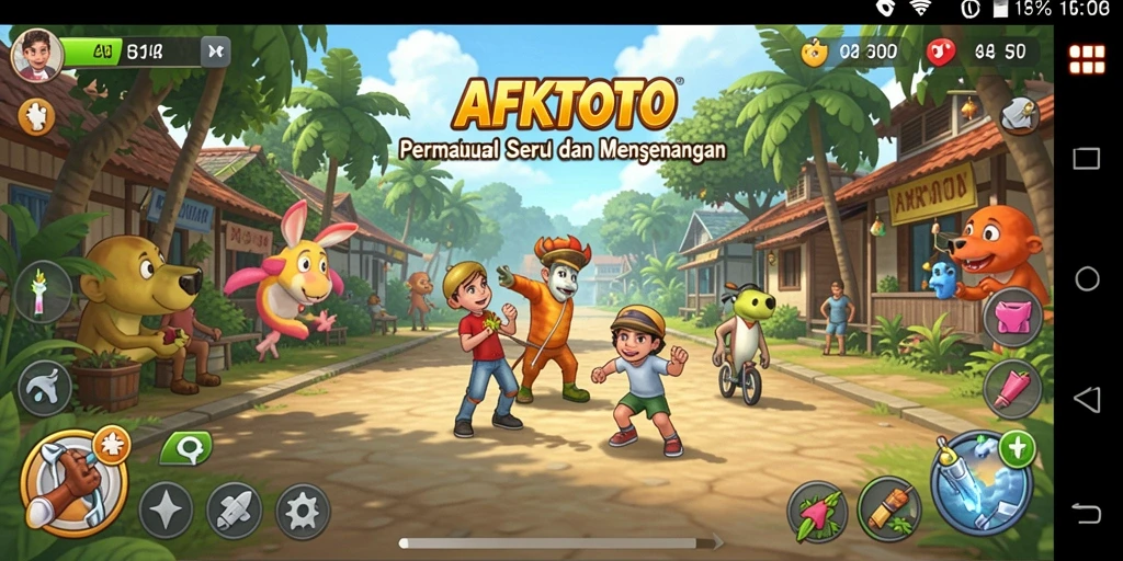 Tampilan gameplay AFKTOTO yang seru dan penuh warna.