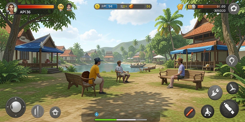 Screenshot utama API36 menampilkan gameplay santai yang menarik.
