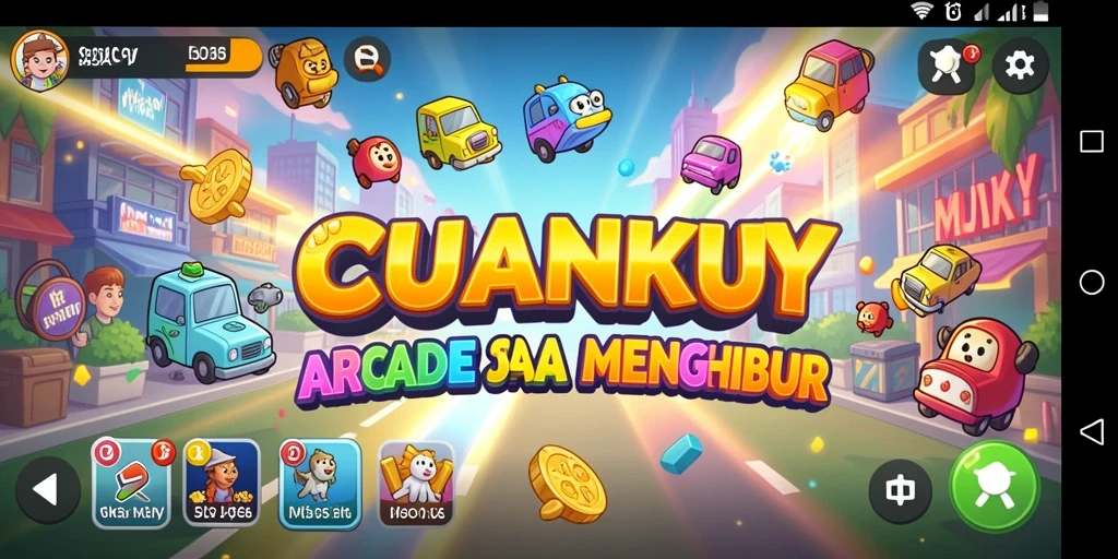 Screenshot gameplay CUANKUY menampilkan aksi seru dalam permainan Arcade.