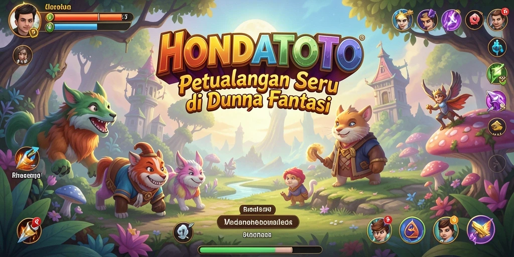 Tampilan gameplay seru di HONDATOTO dengan petualangan menantang.