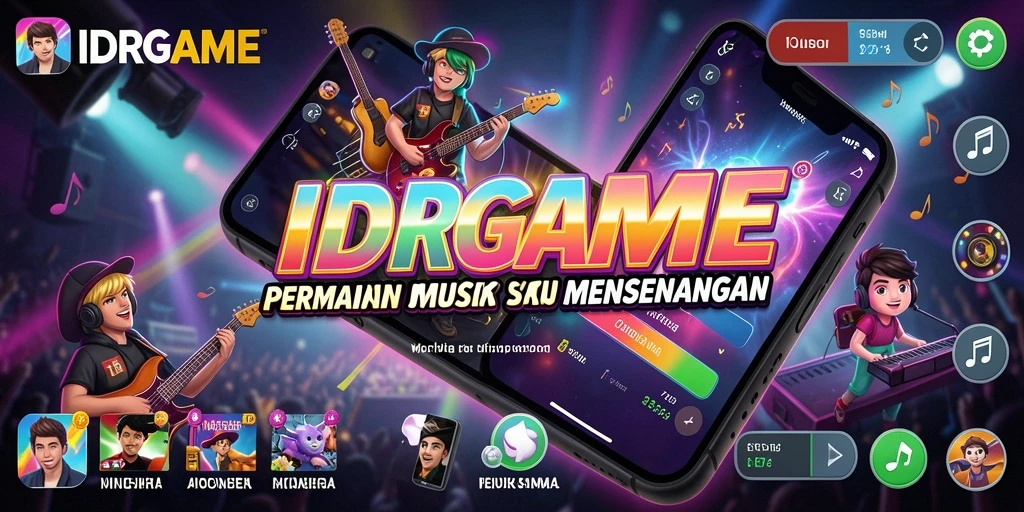Tangkapan layar IDRGAME yang menunjukkan pemain menikmati musik.