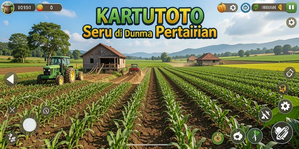 Gameplay KARTUTOTO yang seru dan penuh warna dalam dunia pertanian.