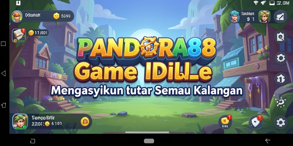 Screenshot gameplay PANDORA88 yang menampilkan karakter dan sumber daya.