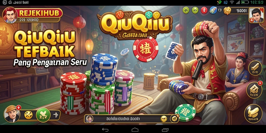 Screenshot gameplay seru dari REJEKIHUB QiuQiu.