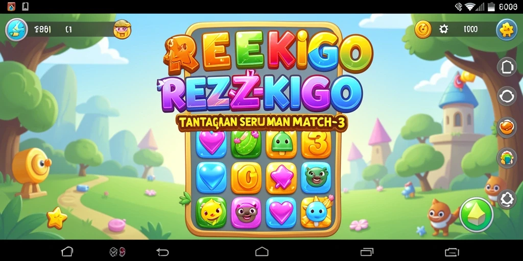 Tampilan gameplay yang seru dan penuh warna di REZEKIGO.