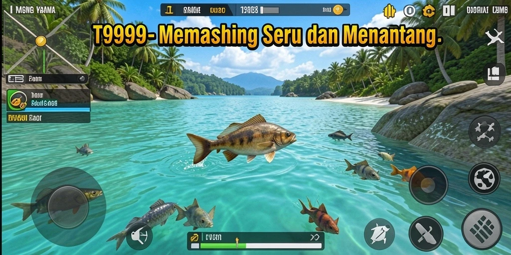 Tangkapan ikan yang luar biasa dalam gameplay T9999.