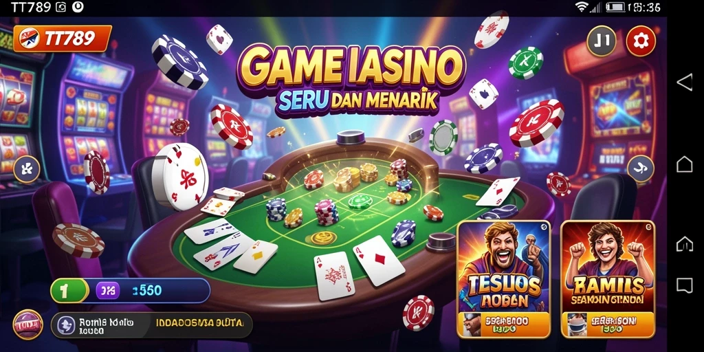 Screenshot utama dari gameplay seru di TT789 Kasino.