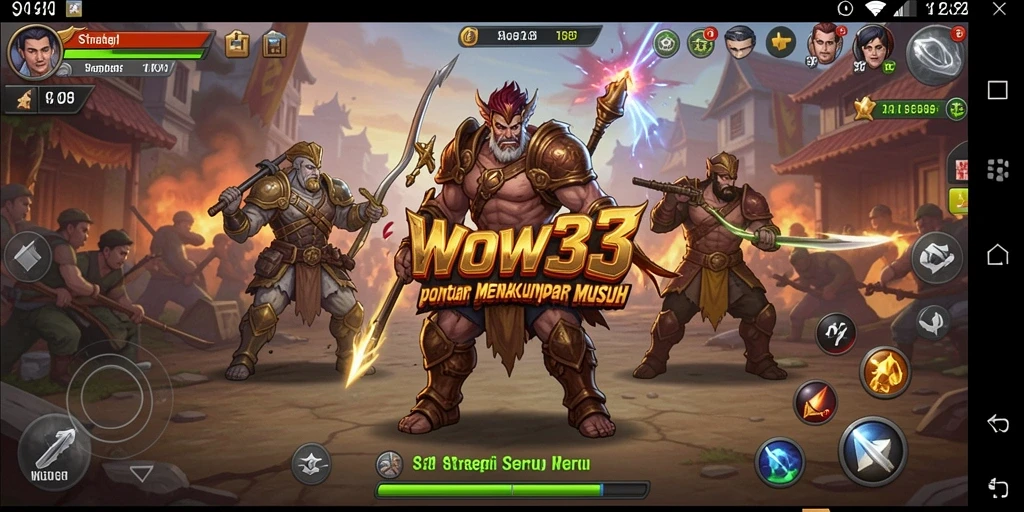 Tampilan aksi seru di lapangan pertempuran WOW33.